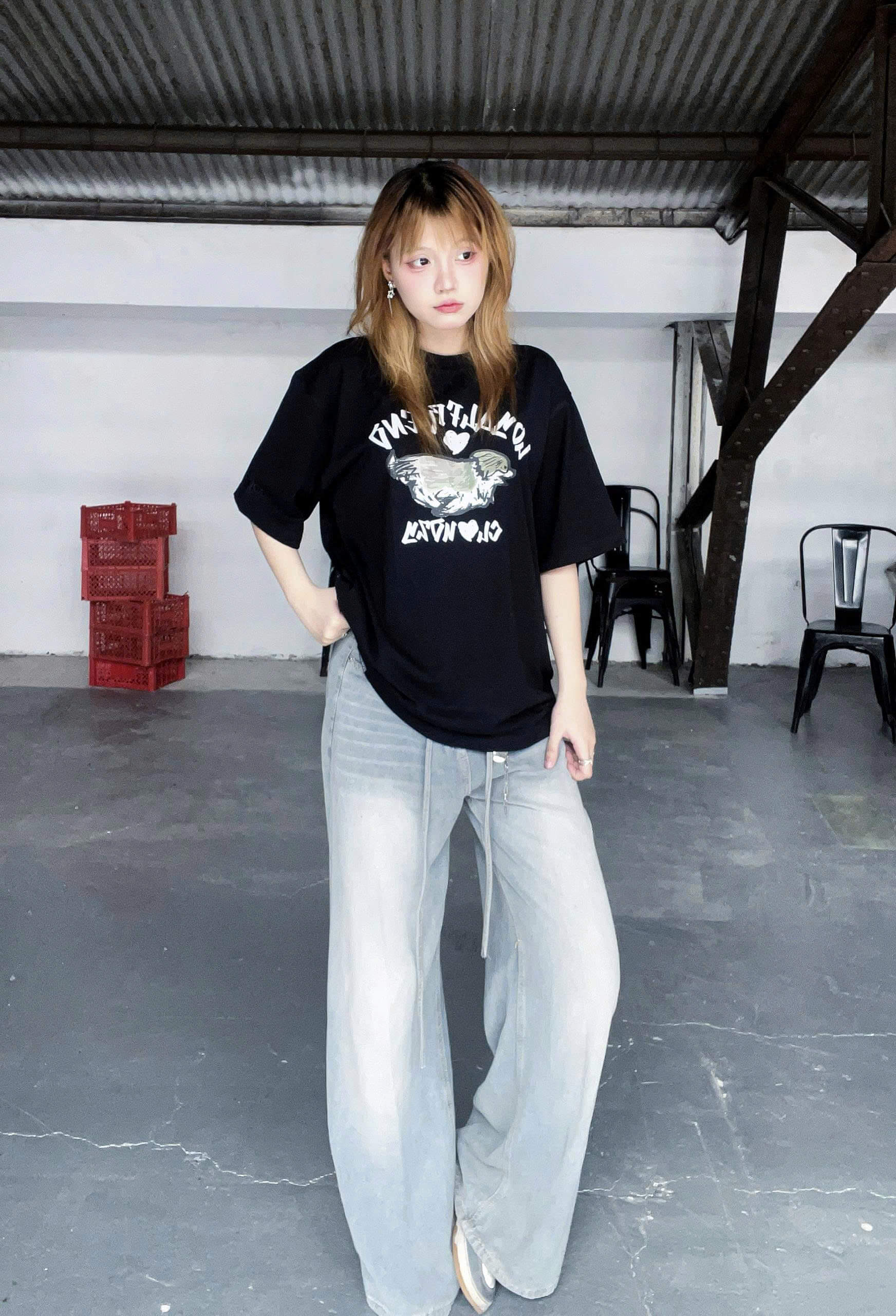 Áo thun oversize cotton 100% 250gsm áo phông local brand CLOUDZY unisex LOYAL