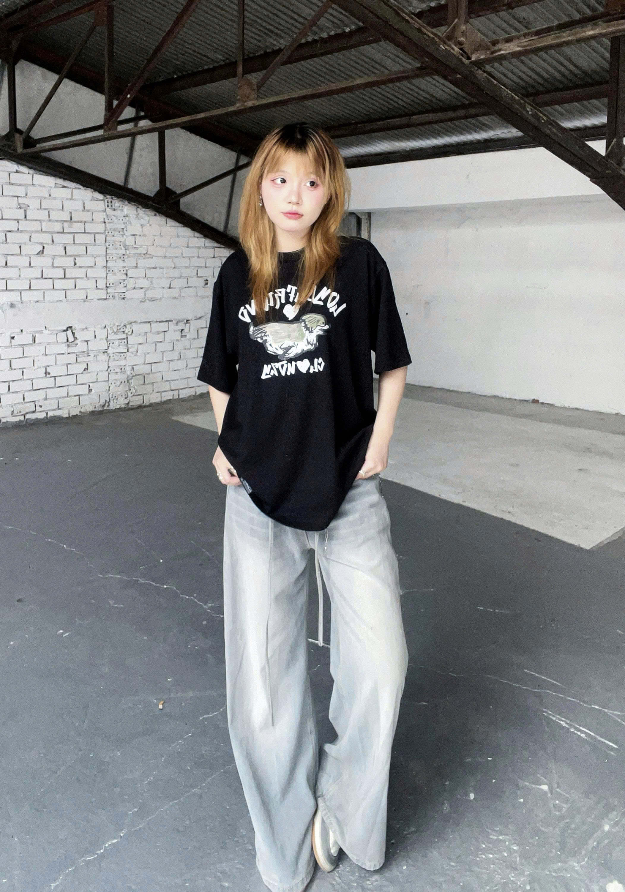 Áo thun oversize cotton 100% 250gsm áo phông local brand CLOUDZY unisex LOYAL