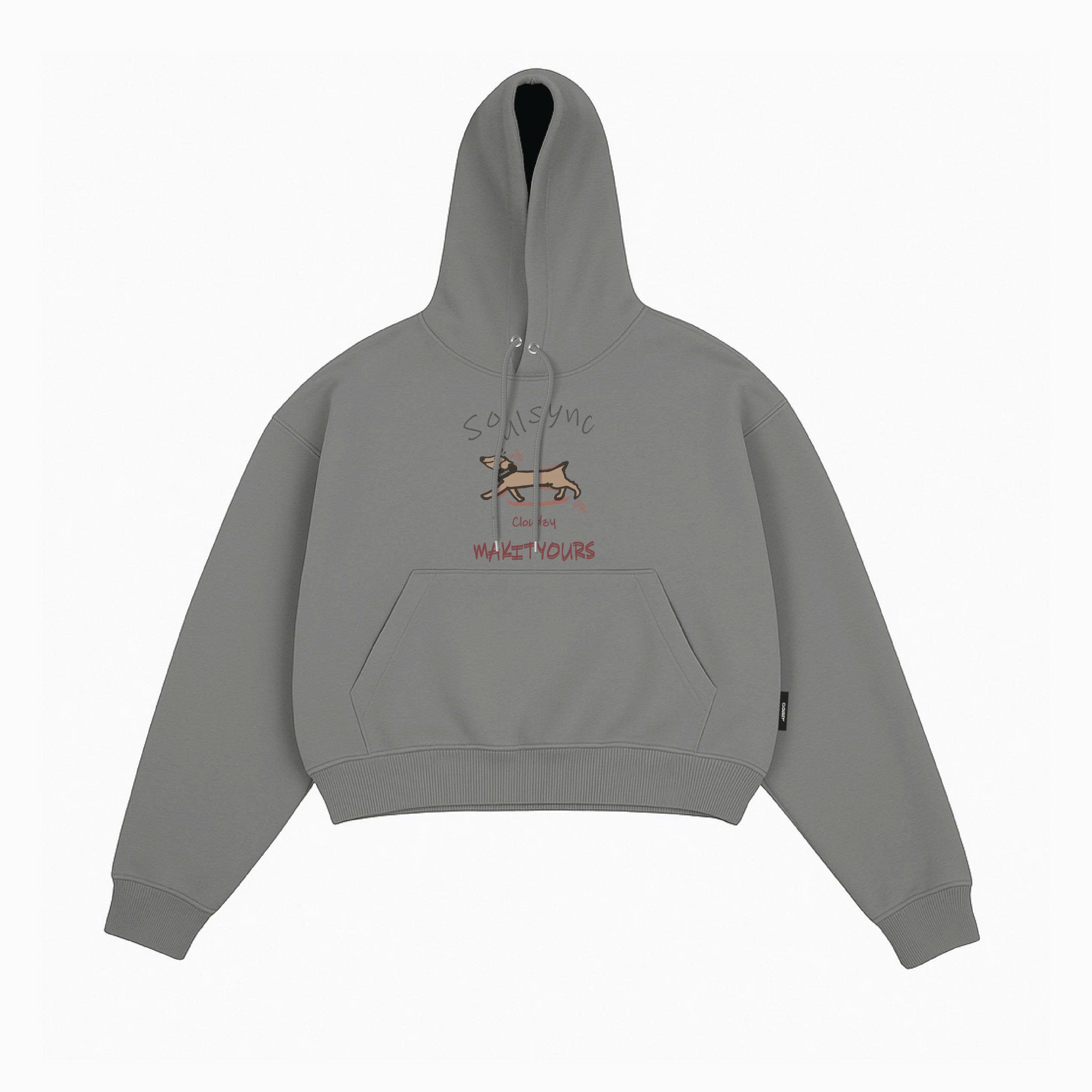 Áo khoác hoodie boxy SYNC nỉ bông nam local brand CLOUDZY hoodie nữ unisex form rộng basic TH HOODIE BOXY