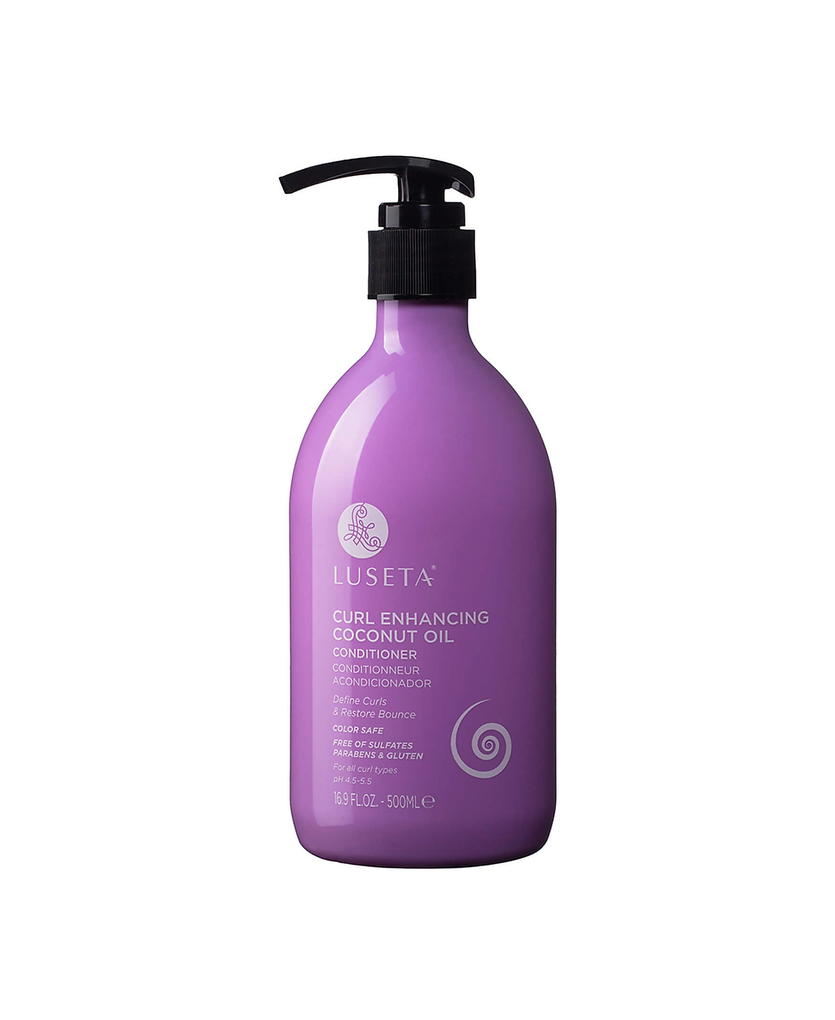 DẦU XẢ DẦU DỪA GIÚP TĂNG CƯỜNG ĐỘ BỒNG BỀNH, ĐỊNH HÌNH MÁI TÓC XOĂN LUSETA CURL ENHANCING COCONUT OIL CONDITIONER 500ML