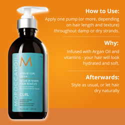 KEM DƯỠNG VÀ TẠO KIỂU CHO TÓC XOĂN MOROCCANOIL INTENSE CURL CREAM 300ML