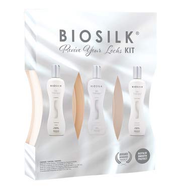 SET DẦU GỘI, DẦU XẢ, DẦU DƯỠNG TÓC BIOSILK REVIVE YOUR LOCKS KIT ( 3 CHAI x 207ML )