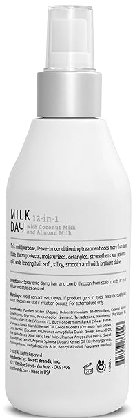 XỊT DƯỠNG TÓC 12 TRONG 1 VỚI CHIẾT XUẤT DỪA VÀ HẠNH NHÂN, MILK DAY 12-IN-1 LEAVE-IN CONDITIONER WITH COCONUT MILK AND ALMOND MILK 250ML