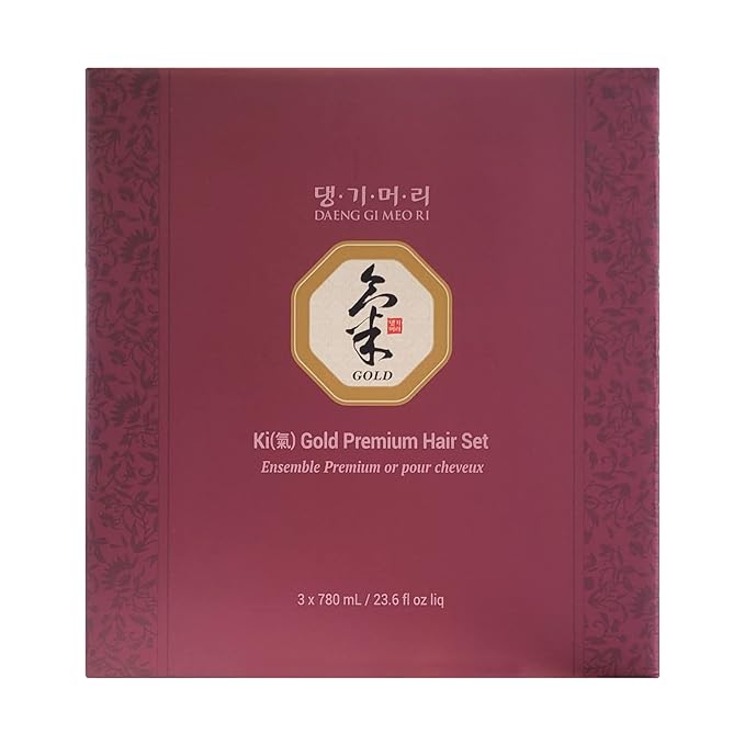 BỘ DẦU GỘI, XẢ CHĂM SÓC TÓC CAO CẤP DAENG GI MEO RI KI GOLD PREMIUM HAIR SET ( 2 CHAI GỘI x 780ML, 1 CHAI XẢ TRỊ LIỆU x 780ML )