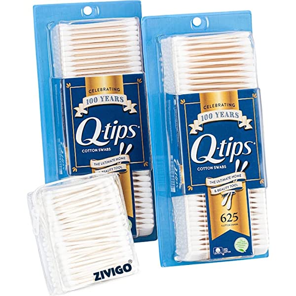 SET TĂM BÔNG Q-TIPS COTTON SWABS  1750 TĂM  ( 2 HỘP 625 TĂM + 1 HỘP 500 TĂM)