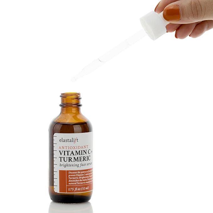 SERUM CHỐNG LÃO HÓA, NĂNG CƠ LÀM SÁNG TRỊ THÂM VÀ CHỐNG OXY HÓA LÀN DA VỚI VITAMIN C VÀ NGHỆ, ELASTALIFT ANTIOXIDANT VITAMIN C+ TURMERIC BRIGHTENING FACE SERUM ( CHAI 52ML )