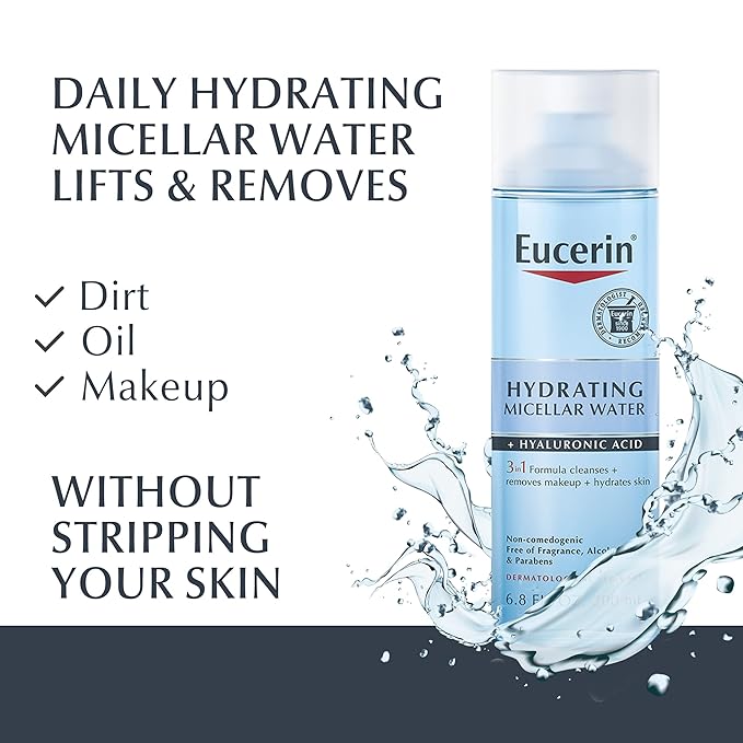 NƯỚC TẨY TRANG DỊU NHẸ DƯỠNG ẨM MICELLAR 3 TRONG 1 CHO DA NHẠY CẢM EUCERIN HYDRATING MICELLAR WATER 3 IN 1 200ML