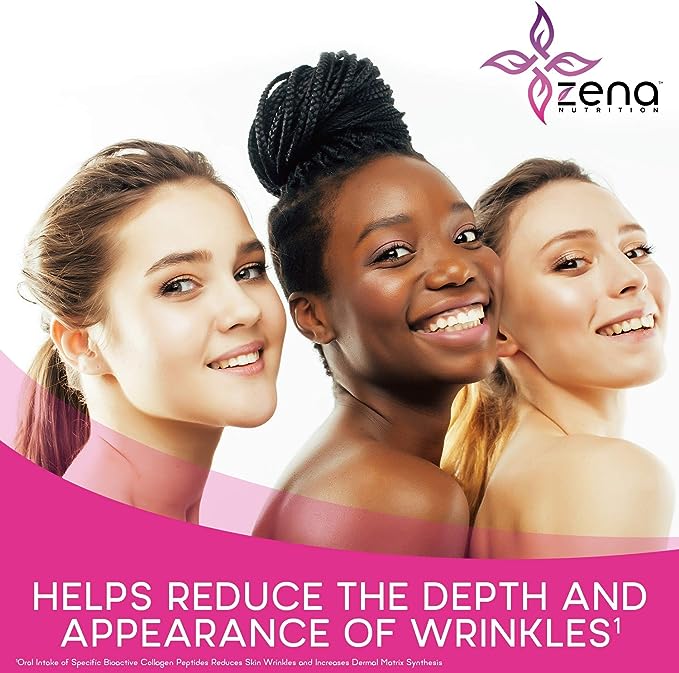 NƯỚC UỐNG BỔ SUNG COLLAGEN + BIOTIN KHÔNG ĐƯỜNG CHỐNG OXY HÓA LÀM ĐẸP DA, TỐT CHO XƯƠNG KHỚP ZENA NUTRITION LIQUID COLLAGEN 2500G + BIOTIN 5000MCG CHAI 900ML
