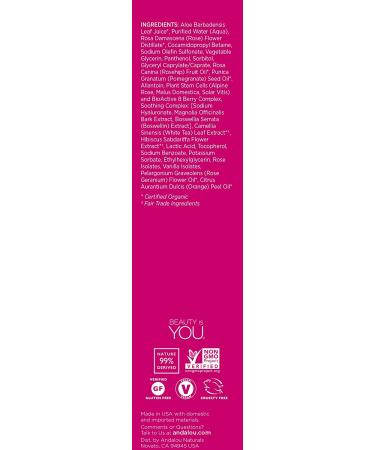 SỮA RỬA MẶT TẠO BỌT VỚI TÊ BÀO GỐC HOA HỒNG CHO LÀN DA NHẠY CẢM ANDALOU NATURALS CLEANSING FOAM WITH ROSE STEM CELLS SENSITIVE 163ML