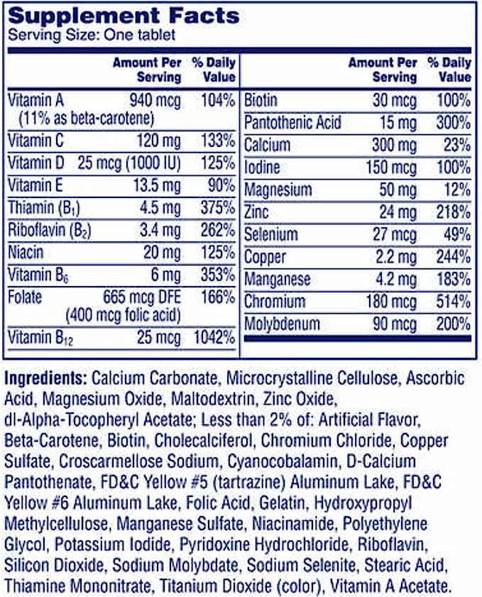 Viên Uống Tổng Hợp Vitamin Cho Phụ Nữ Trên 50 Tuổi ONE A DAY WOMEN'S 50+ hộp 300 viên