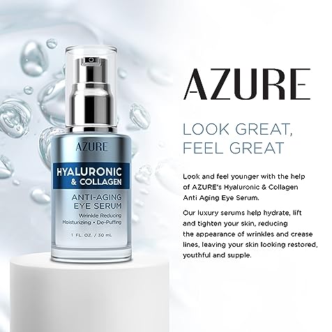 SERUM CHỐNG LÃO HÓA DA MẮT AZURE HYALURONIC & COLLAGEN ANTI-AGING EYE SERUM 30ML