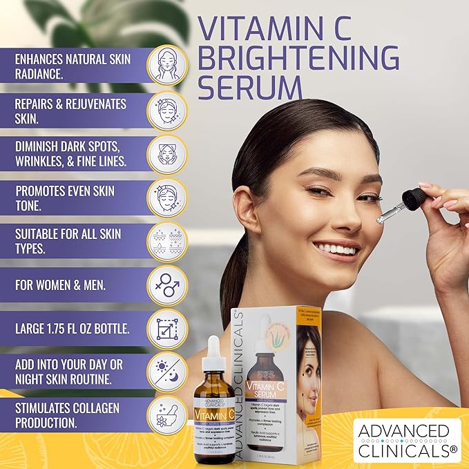 SERUM VITAMIN C CHỐNG LÃO HÓA LÀM SÁNG DA ADVANCED CLINICALS VITAMIN C SERUM 52ML