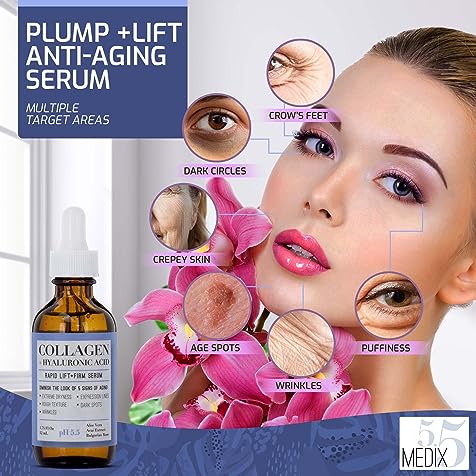 SERUM NÂNG CƠ, SĂN CHẮC DA MẶT MEDIX 5.5 COLLAGEN + HYALURONIC ACID RAPID LIFT + FIRM SERUM 52ML