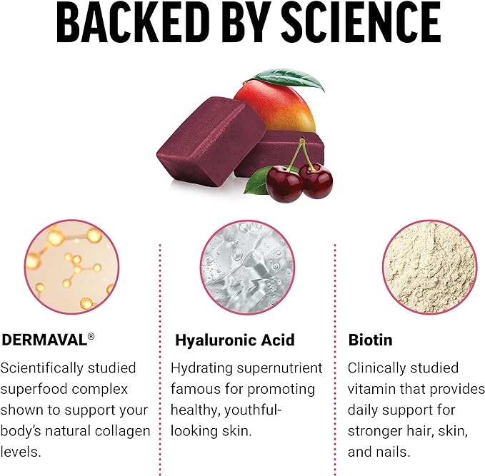 KẸO MỀM THUẦN CHAY SIÊU THỰC PHẨM TĂNG CƯỜNG COLLAGEN VÀ VITAMIN HỖ TRỢ DƯỠNG DA, TÓC & MÓNG - FORCE FACTOR COLLAGEN BOOSTING SUPERFOODS WITH BIOTIN, HYALURONIC ACID, SUPPORTS HAIR, SKIN, NAILS & NATURAL COLLAGEN PRODUCTION ( HỘP 60 VIÊN KẸO MỀM )