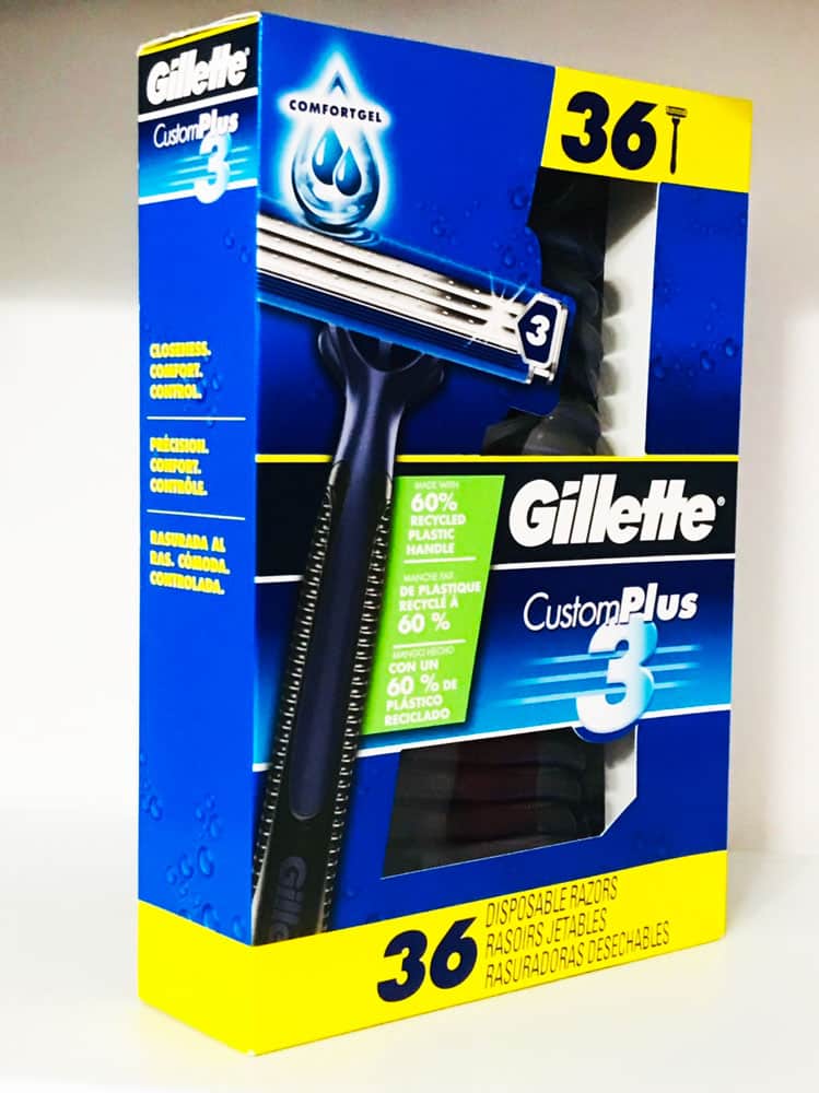 Dao cạo râu Gillette Custom Plus3 hộp 36 cái