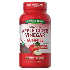 KẸO DẺO HỖ TRỢ GIẢM CÂN, THANH LỌC CƠ THỂ GIẤM TÁO HỮU CƠ NATURE'S TRUTH  ORGANIC APPLE CIDER VINEGAR  ( HỘP 120 VIÊN )