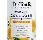 SỮA TẮM TRỊ LIỆU GIÚP THƯ GIÃN LÀM SÁNG DA TỰ NHIÊN, RẠNG RỠ VÀ NUÔI DƯỠNG LÀN DA VỚI COLLAGEN, VITAMIN C , SỮA DỪA VÀ SỮA HẠNH NHÂN DR, TEAL'S SKIN THERAPY MILK BATH COLLAGEN RADIANT SKIN 946ML