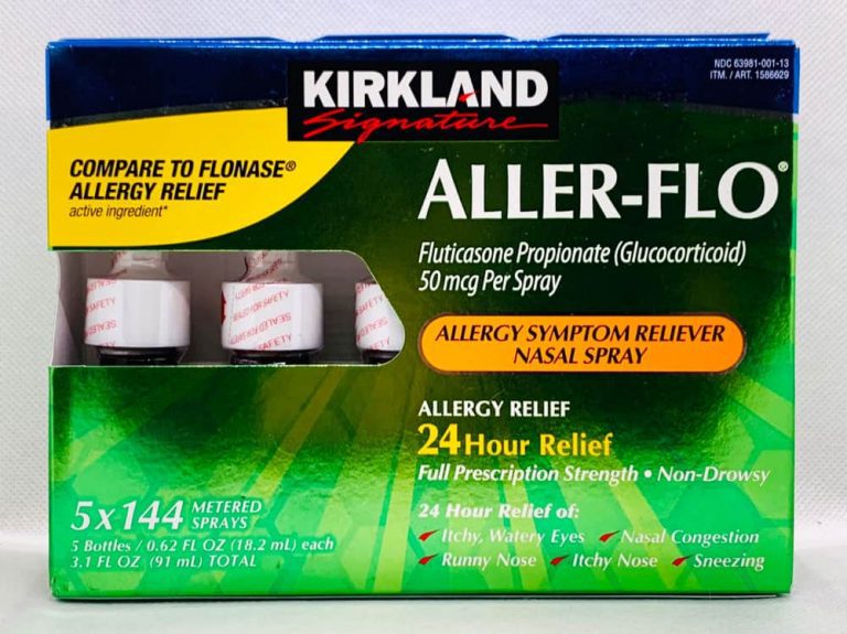 DUNG DỊCH XỊT MŨI DỊ ỨNG, HỖ TRỢ VIÊM XOANG KIRKLAND SIGNATURE ALLER - FLO 50MCG ALLERGY SPRAY ( SET 5 CHAI x 18.2ML )