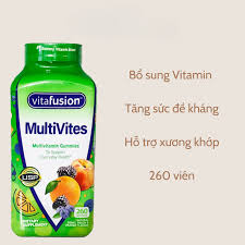 KẸO DẺO BỔ SUNG VITAMIN TỔNG HỢP, HỖ TRỢ SỨC KHỎE VITAFUSION MULTIVITES MULTIVITAMIN GUMMIES  ( HỘP 260 VIÊN PHÙ HỢP CHO CẢ NAM VÀ NỮ )
