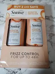 CẶP DẦU GỘI, XẢ PHỤC HỒI GIÚP TÓC SUÔN MƯỢT, BỔ SUNG KERATIN, LÝ TƯỞNG CHO TÓC XOĂN, TÓC KHÔ VÀ XƠ RỐI, SUAVE KERATIN INFUSION SMOOTHING FOR FRIZZY HAIR ( 1 CHAI DẦU GỘI SMOOTHING SHAMPOO 532ML + 1 CHAI DẦU XẢ SMOOTHING CONDITIONER 532ML )