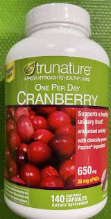 VIÊN UỐNG HỖ TRỢ DƯỜNG TIẾT NIỆU TRUNATURE CRANBERRY 650MG ( HỘP 140 VIÊN NANG )