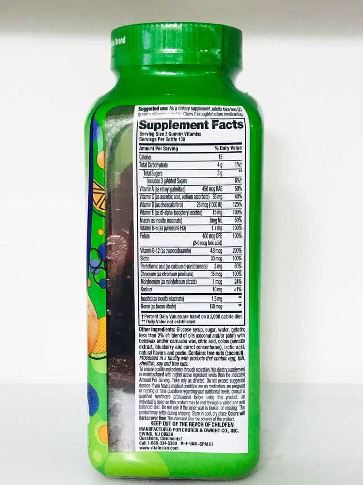 KẸO DẺO BỔ SUNG VITAMIN TỔNG HỢP, HỖ TRỢ SỨC KHỎE VITAFUSION MULTIVITES MULTIVITAMIN GUMMIES  ( HỘP 260 VIÊN PHÙ HỢP CHO CẢ NAM VÀ NỮ )