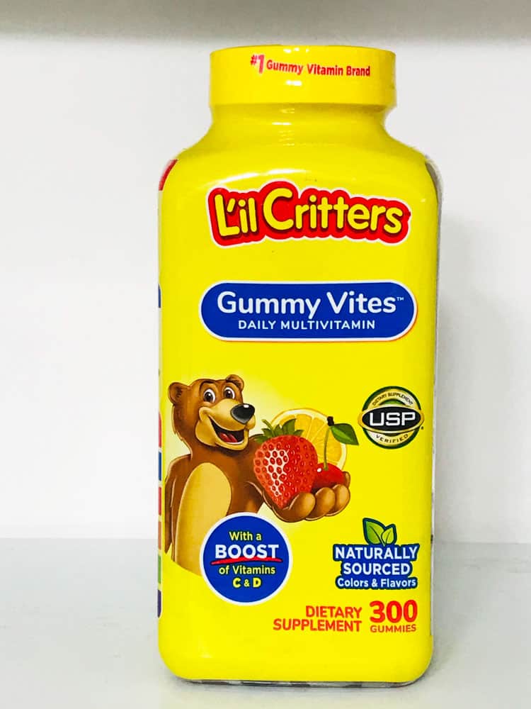 Kẹo Dẻo Gấu bổ sung vitain tổng hợp cho trẻ em L'il Critters Gummy Vites 300 viên
