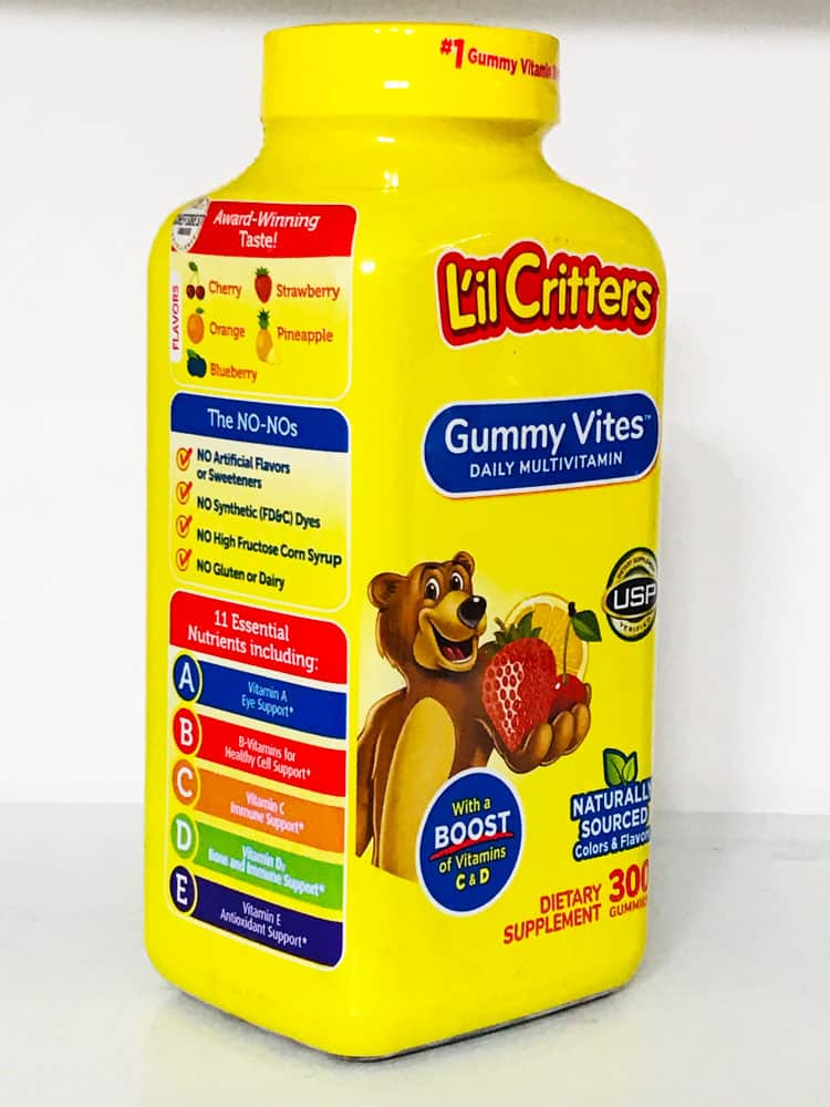 Kẹo Dẻo Gấu bổ sung vitain tổng hợp cho trẻ em L'il Critters Gummy Vites 300 viên
