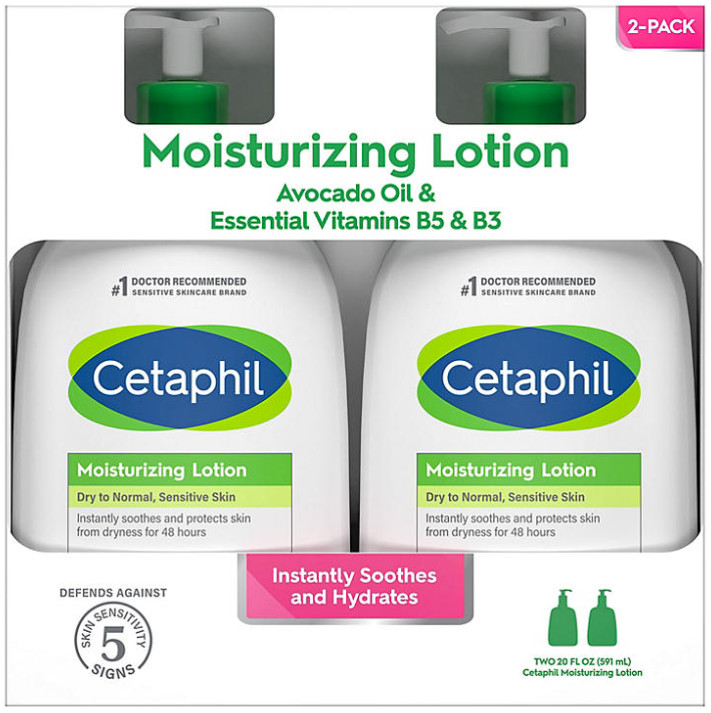 Set Sữa Dưỡng Ẩm Dưỡng Thể CETAPHIL MOISTURIZING LOTION Hộp 2 Chai 591ml