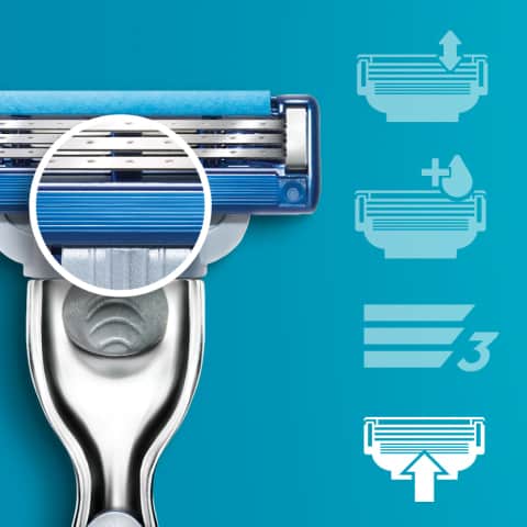 SET DAO CẠO RÂU 3 LƯỠI GILLETTE MACH3 TURBO GỒM 1 DAO CẠO VÀ 20 LƯỠI