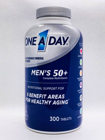 Viên Uống Bổ Sung Vitamin Tổng Hợp Cho Nam Trên 50 Tuổi ONE A DAY MEN'S 50+ Hộp 300 viên