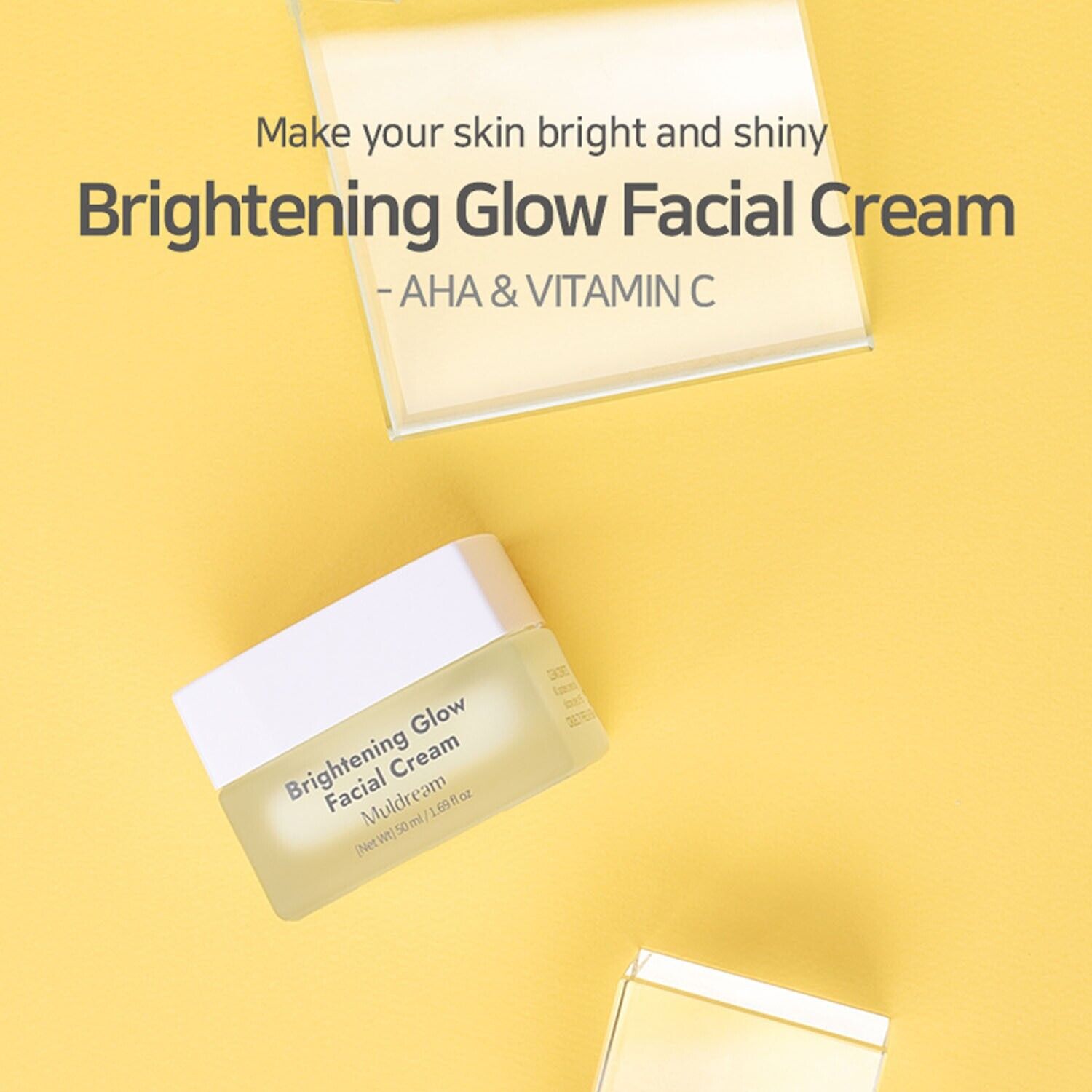 KEM DƯỠNG ẨM TRẮNG DA VÀ TẨY TẾ BÀO CHẾT CHUYÊN SÂU AHA & VITAMIN C MULDREAM 50ML