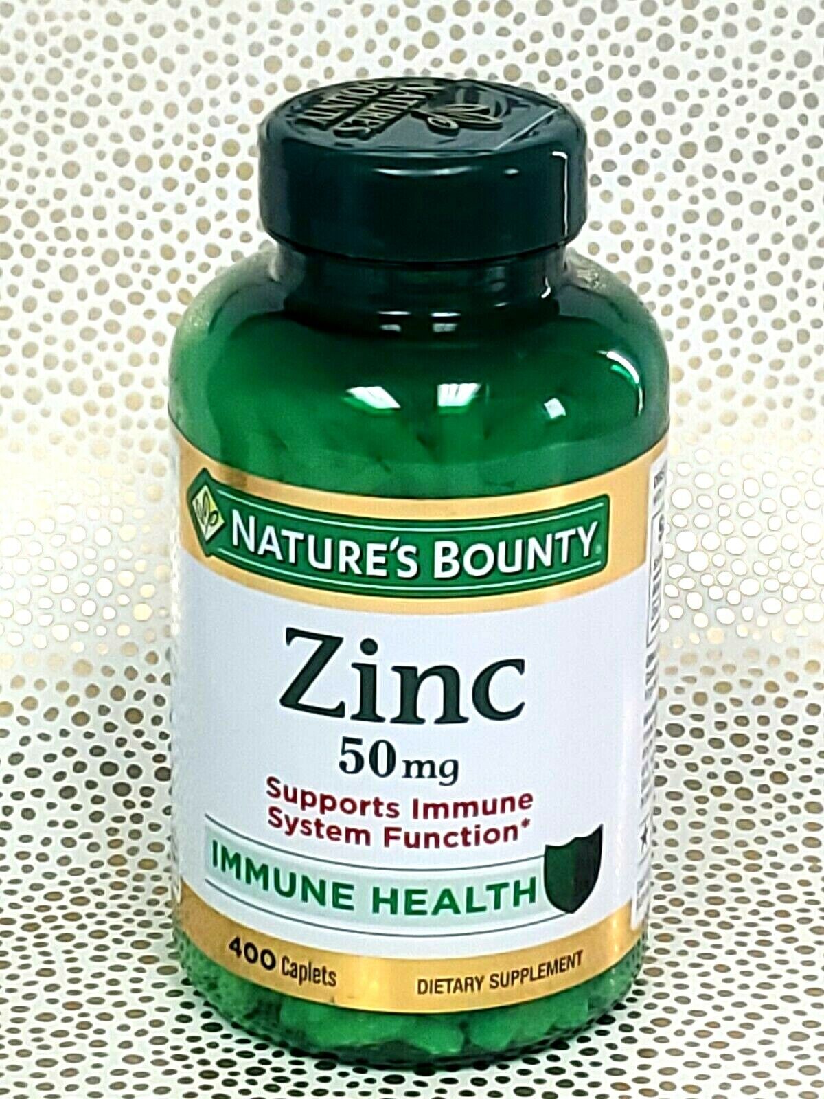 VIÊN UỐNG BỔ SUNG KẼM NATURE'S BOUNTY ZINC 50MG - 400 VIÊN
