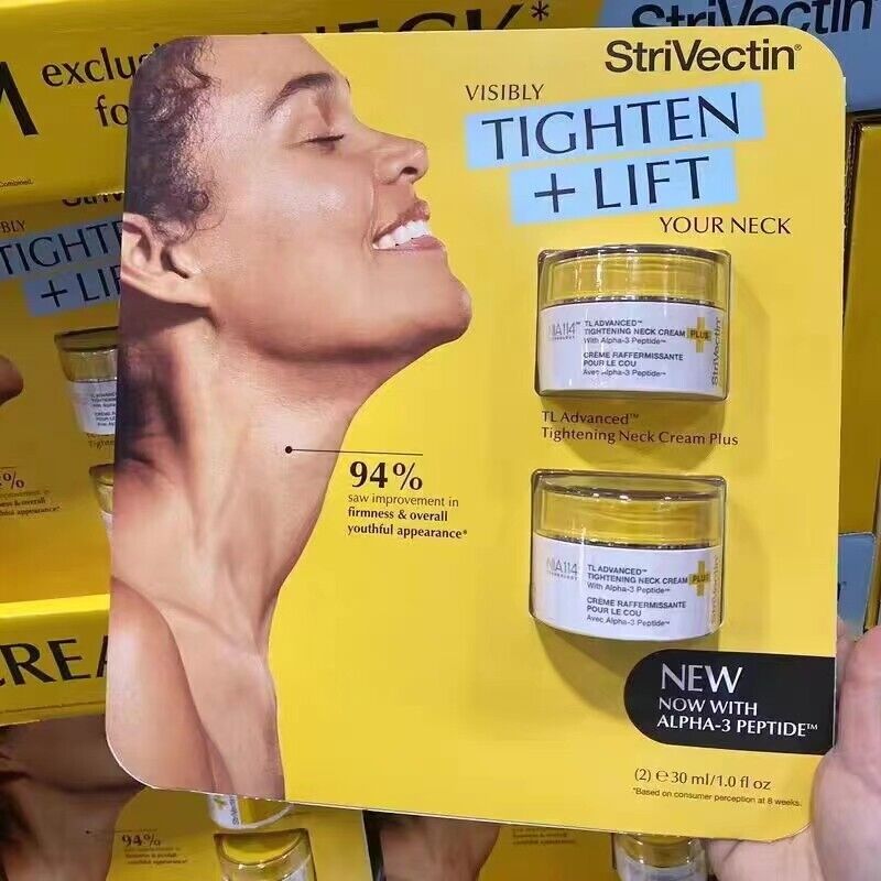 SET KEM DƯỠNG LÀM SĂN CHẮC DA VÙNG CỔ STRIVECTIN TL ADVANCED TIGHTENING NECK CREAM PLUS 2 HỘP x 30ML