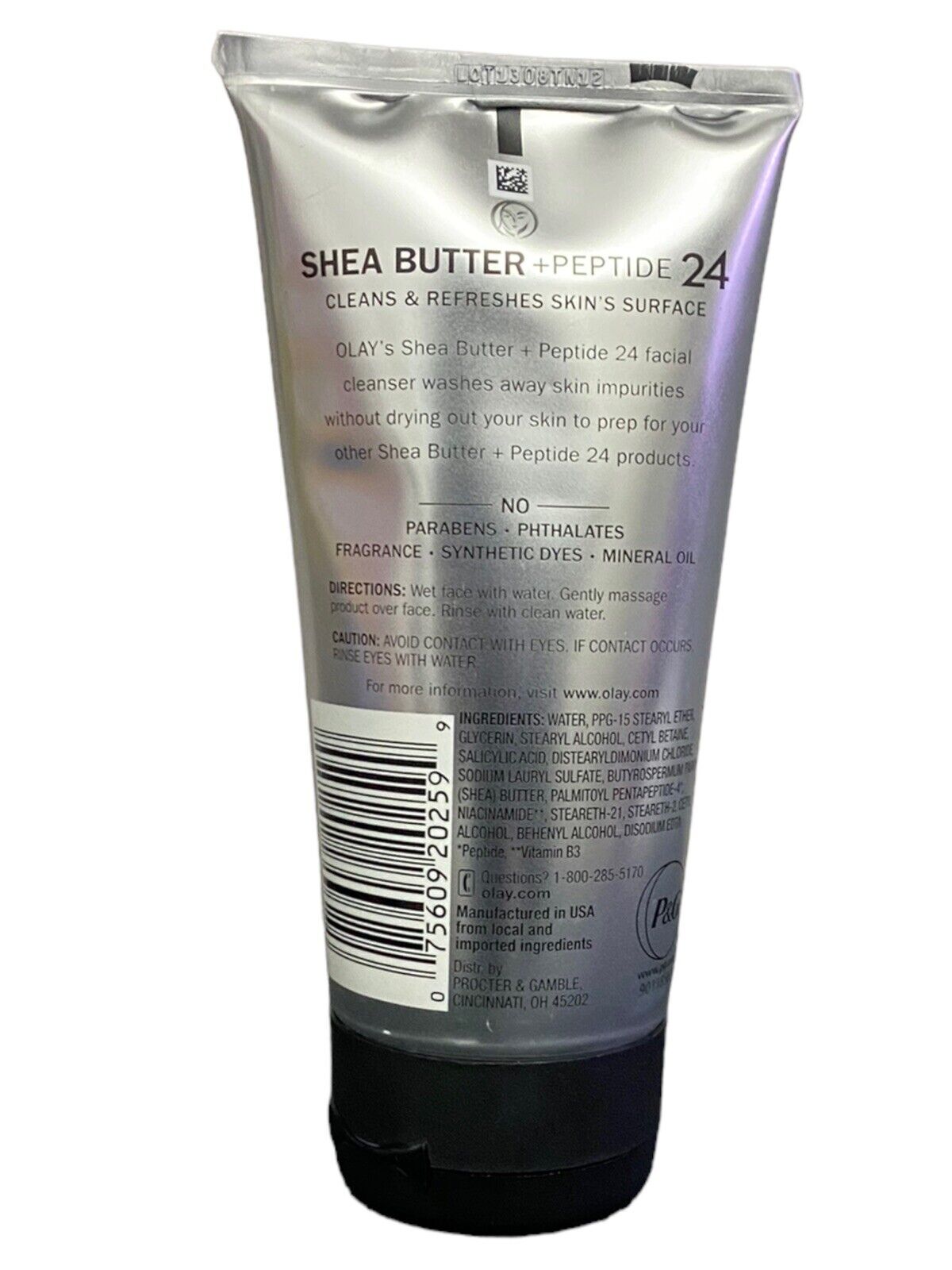 SỮA RỬA MẶT OLAY REGENERIST SHEA BUTTER+PEPTIDE NOURSHING FACIAL CLEANSER 150ML