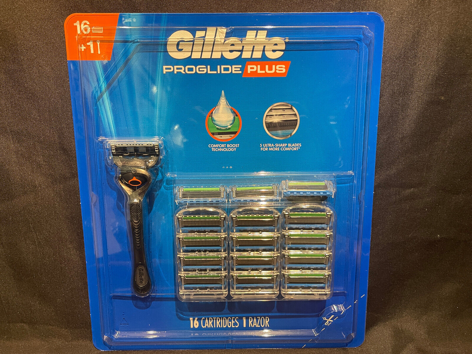 SET DAO CẠO 5 LƯỠI GILLETTE PROGLIDE PLUS GỒM 16 LƯỠI THAY THẾ VÀ 1 CÁN DAO