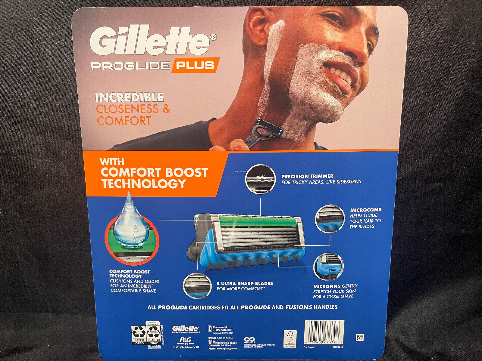 SET DAO CẠO 5 LƯỠI GILLETTE PROGLIDE PLUS GỒM 16 LƯỠI THAY THẾ VÀ 1 CÁN DAO