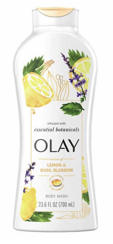 SỮA TẮM HƯƠNG NƯỚC HOA CHIẾT XUẤT TỪ THỰC VẬT OLAY ESSENTIAL BOTANICALS HƯƠNG CHANH VÀ HÚNG QUẾ ( LEMON & BASIL BLOSSOM ) CHAI 700ML