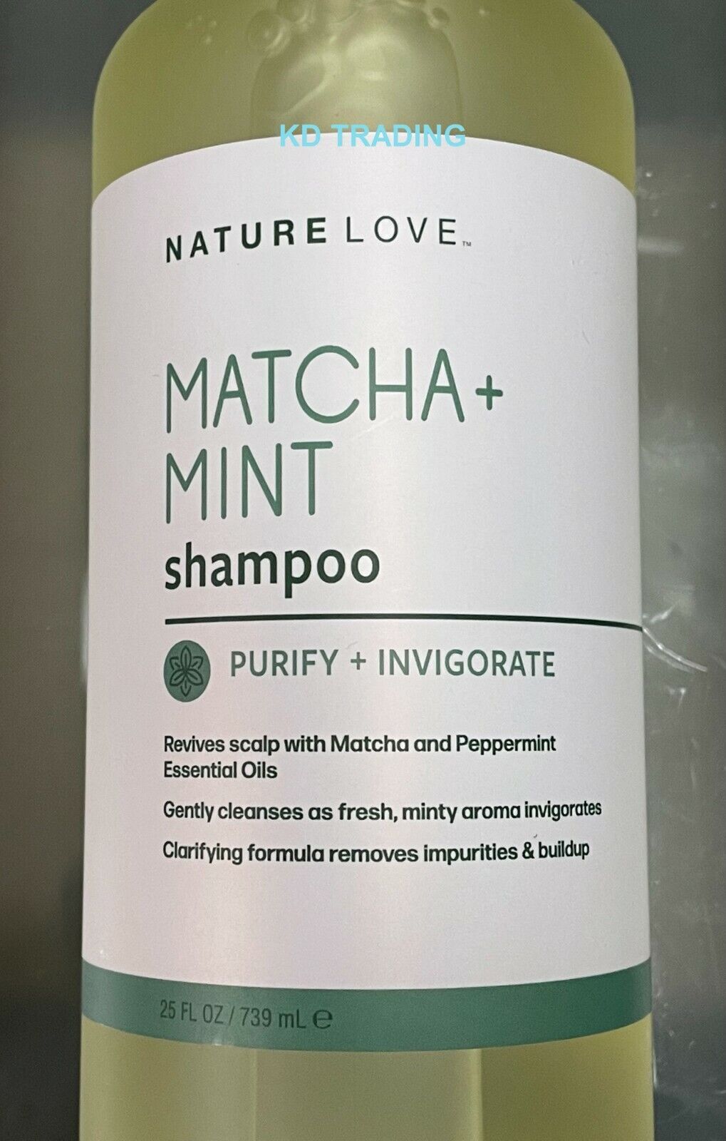 DẦU GỘI LÀM SẠCH, PHỤC HỒI CHO MỌI LOẠI TÓC VỚI CHIẾT XUẤT TRÀ XANH VÀ BẠC HÀ NATURE LOVE MATCHA+ MINT SHAMPOO 739ML