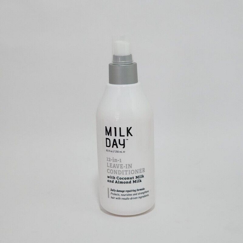 XỊT DƯỠNG TÓC 12 TRONG 1 VỚI CHIẾT XUẤT DỪA VÀ HẠNH NHÂN, MILK DAY 12-IN-1 LEAVE-IN CONDITIONER WITH COCONUT MILK AND ALMOND MILK 250ML