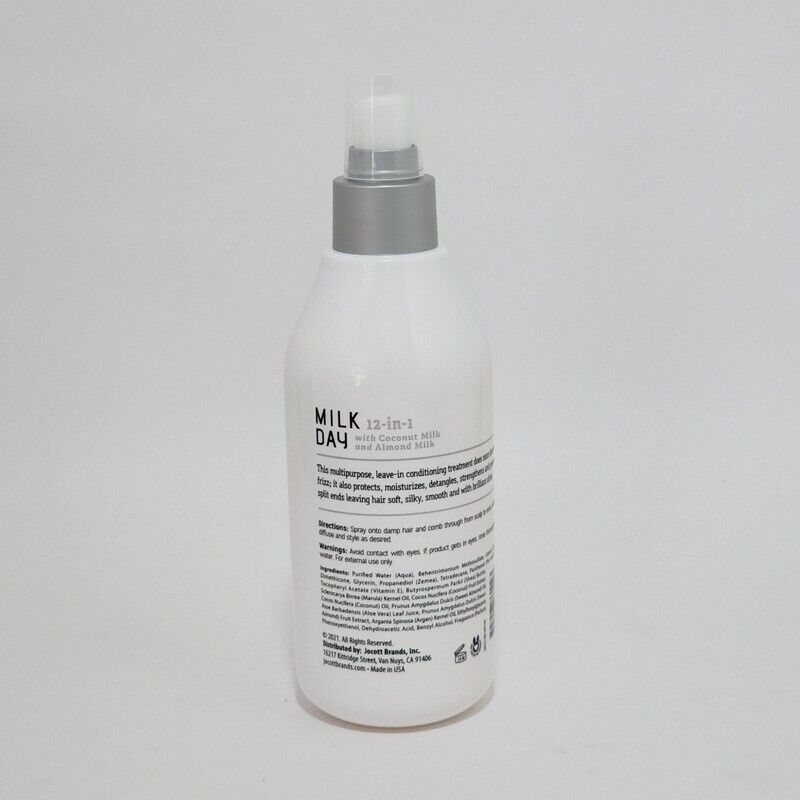 XỊT DƯỠNG TÓC 12 TRONG 1 VỚI CHIẾT XUẤT DỪA VÀ HẠNH NHÂN, MILK DAY 12-IN-1 LEAVE-IN CONDITIONER WITH COCONUT MILK AND ALMOND MILK 250ML