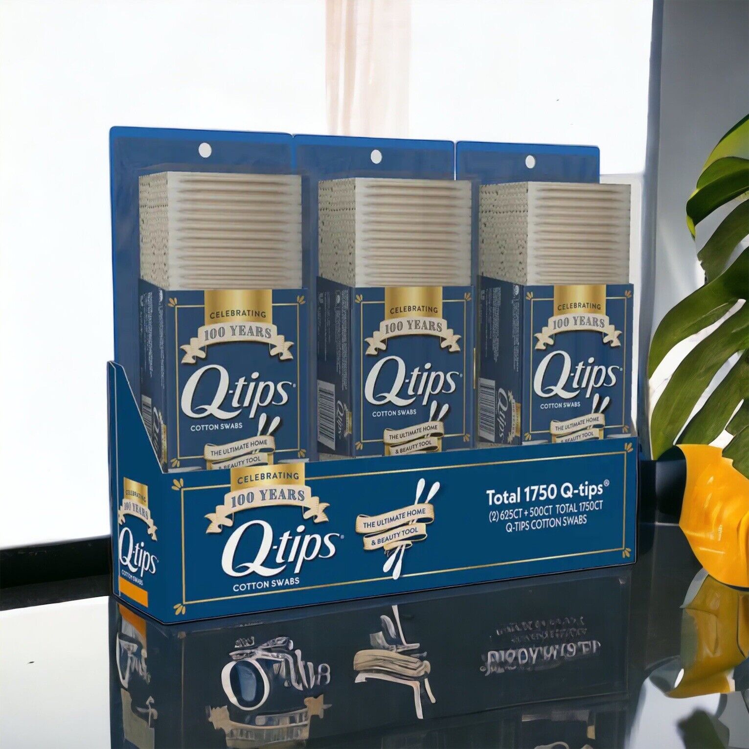 SET TĂM BÔNG Q-TIPS COTTON SWABS  1750 TĂM  ( 2 HỘP 625 TĂM + 1 HỘP 500 TĂM)