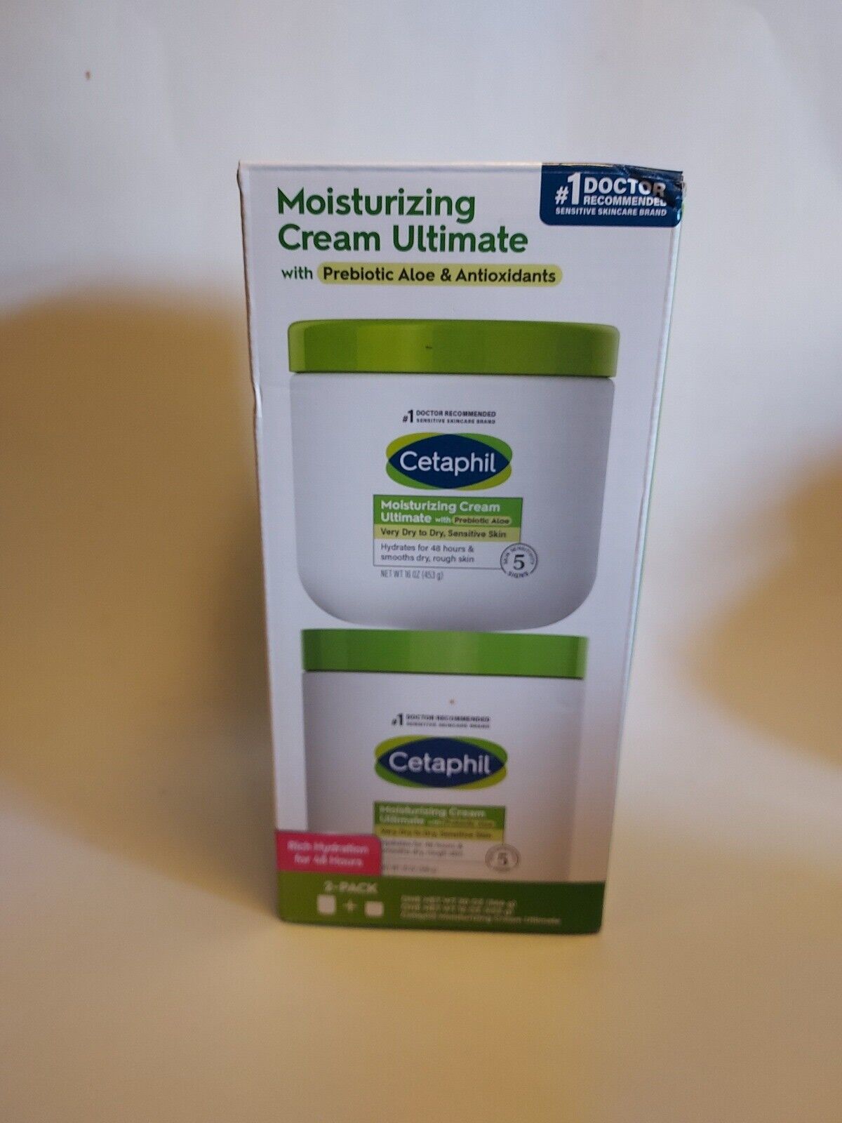 Kem dưỡng ẩm dành cho da khô & nhạy cảm Cetaphil Moisturizing Cream for Very Dry To Dry, Sensitive Skin Set 2 Hộp ( 453G + 566G )