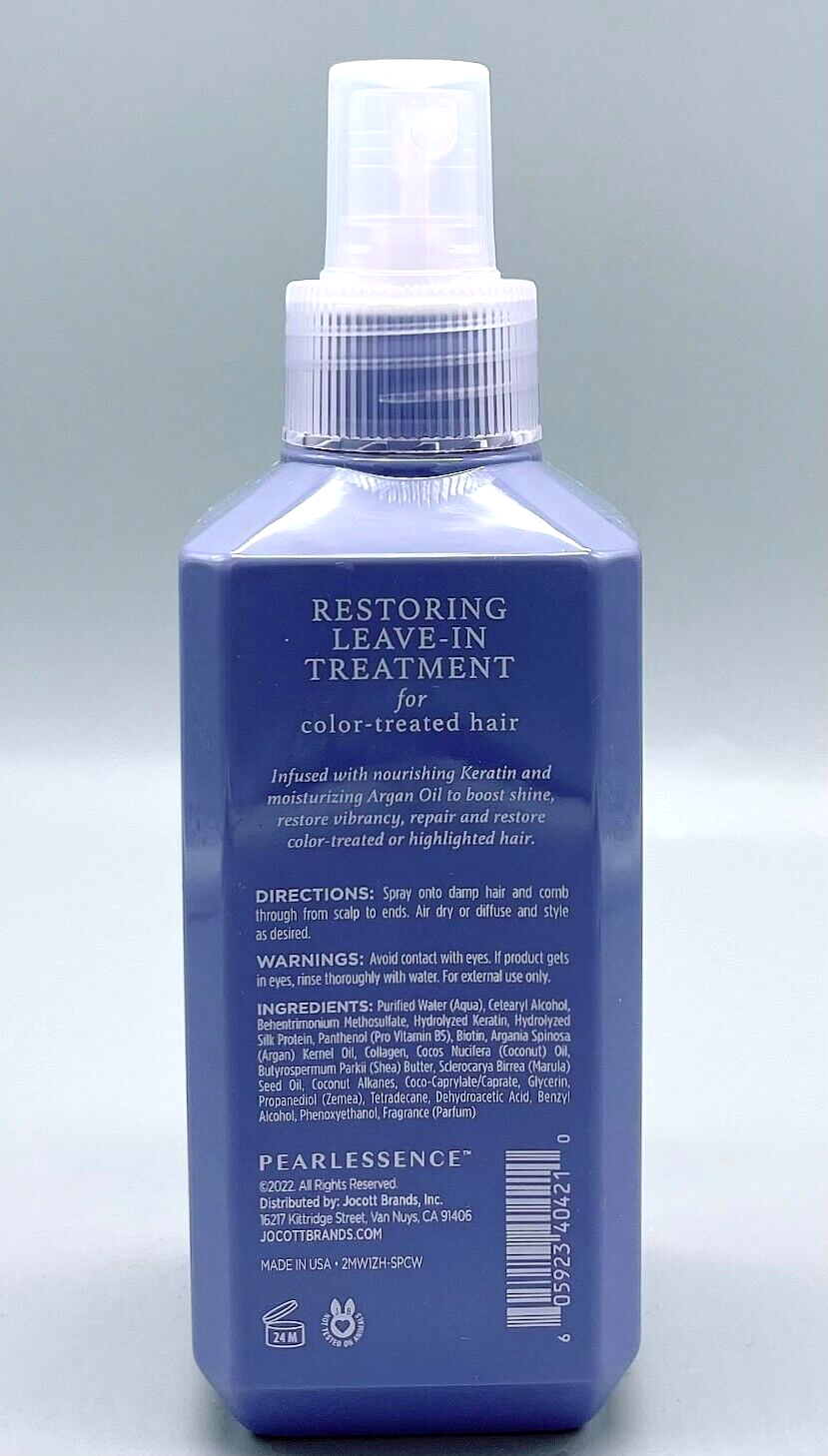 KEM XỊT DƯỠNG ẨM TAỌ NẾP VÀ PHỤC HỒI CHO TÓC NHUỘM PEARLESSENCE RESTORING LEAVE-IN TREATMENT FOR COLOR-TREATED HAIR 236ML