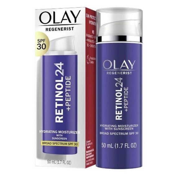 KEM DƯỠNG ẨM CHỐNG NẮNG LÀM SÁNG DA SPF 30 OLAY REGENERIST RETINOL24 + PEPTIDE HYDRATING MOISTURIZER WITH SUNSCREEN 50ML