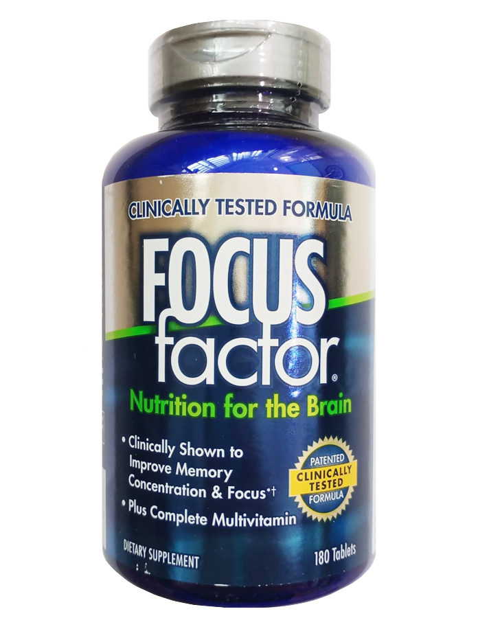 Viên Uống Bổ Não FOCUS FACFOR NUTRITION FOR THE BRAIN 180 viên