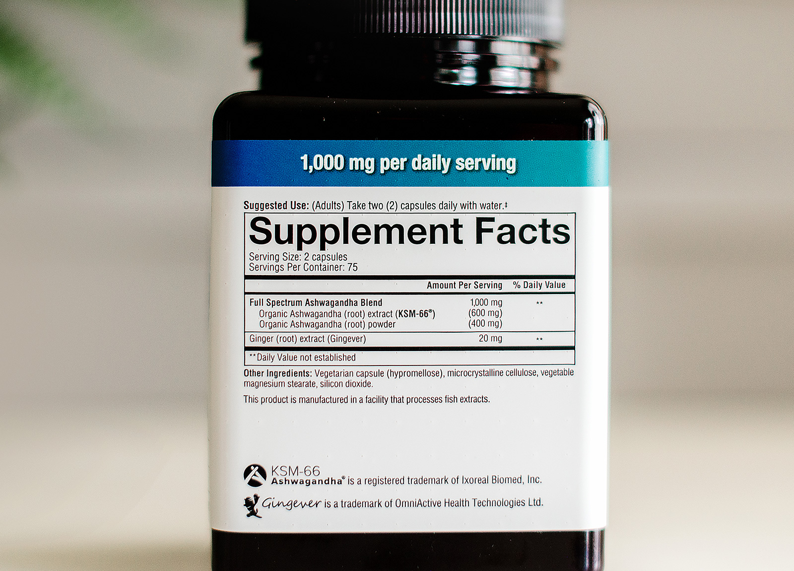 Vên Uống Nhân Sâm Ấn Độ Ashwagandha của Youtheory 1000mg 150 viên