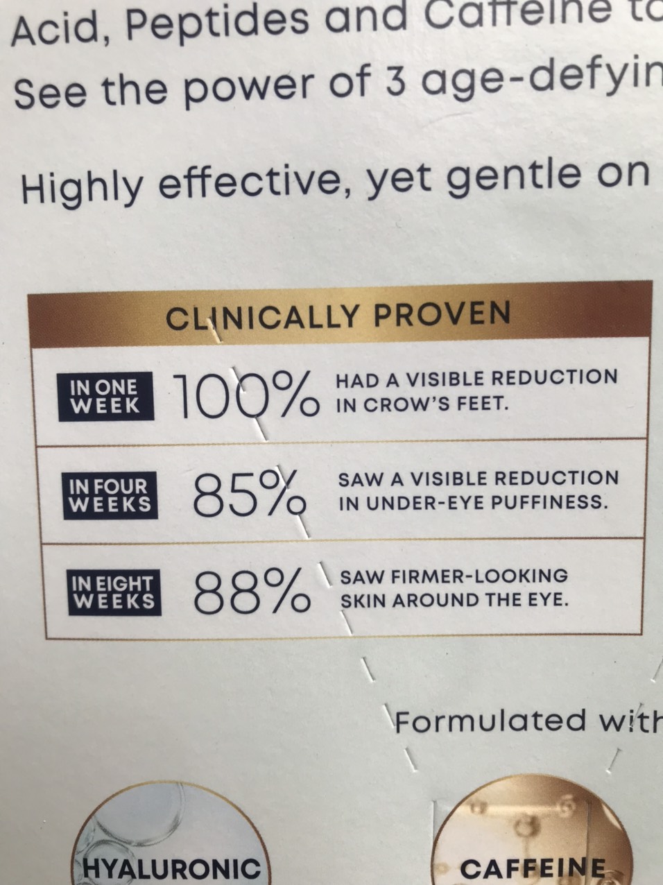 KEM DƯỠNG DA MẮT ROC HYDRATE+PLUMP EYE CREAM YOUNGER-LOOKING EYES IN 1 WEEK ( TUÝP x 17.7ML ) )