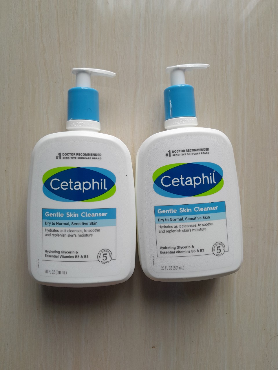 Set 2 Chai Sữa Rửa Mặt CETAPHIL GENTLE SKIN CLEANSER ( 2 Chai 591ml ) Phù Hợp Mọi Loại Da