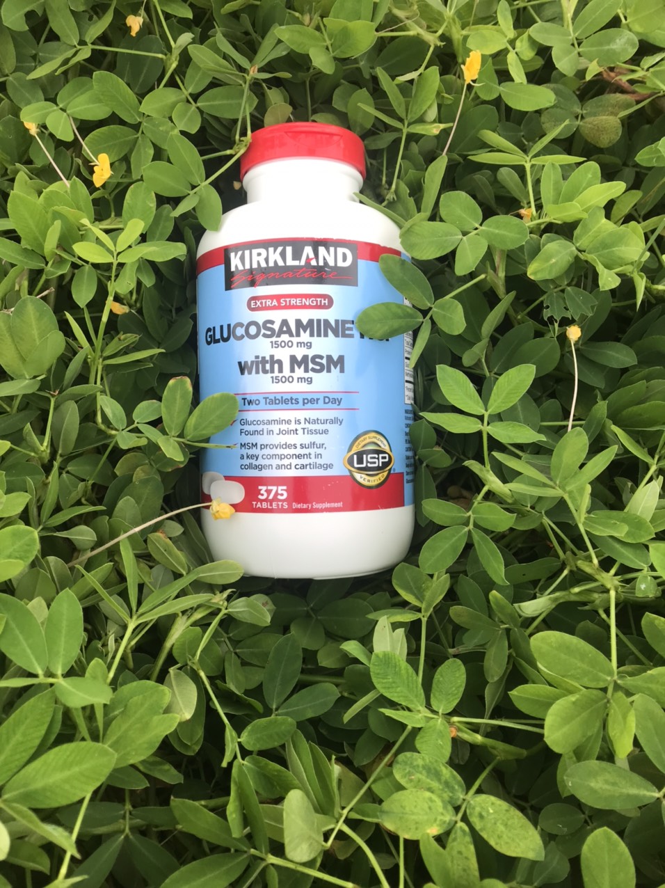 VIÊN UỐNG BỔ XƯƠNG KHỚP KIRKLAND SIGNATURE GLUCOSAMINE HCL 1500MG WITH MSM HỘP 375 VIÊN